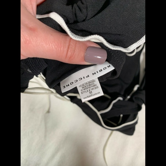 Robin Piccone Black Ruffle Bikini - Picture 10 of 14